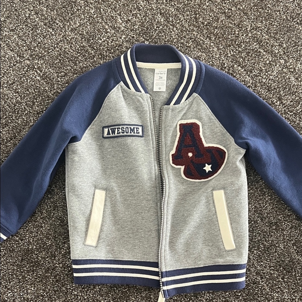 Carter's Navy and Gray Toddler Jacket